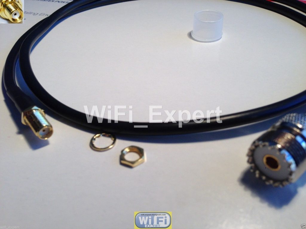 VAMIUR 1Pc RG58 N Spina Maschio A UHF SO239 Femmina Jack Paratia Ad Angolo Retto RF Coassiale Jumper Cavo Della Treccia For Antenna Radio 6 Pollici ~ 50 M (Color : 40M