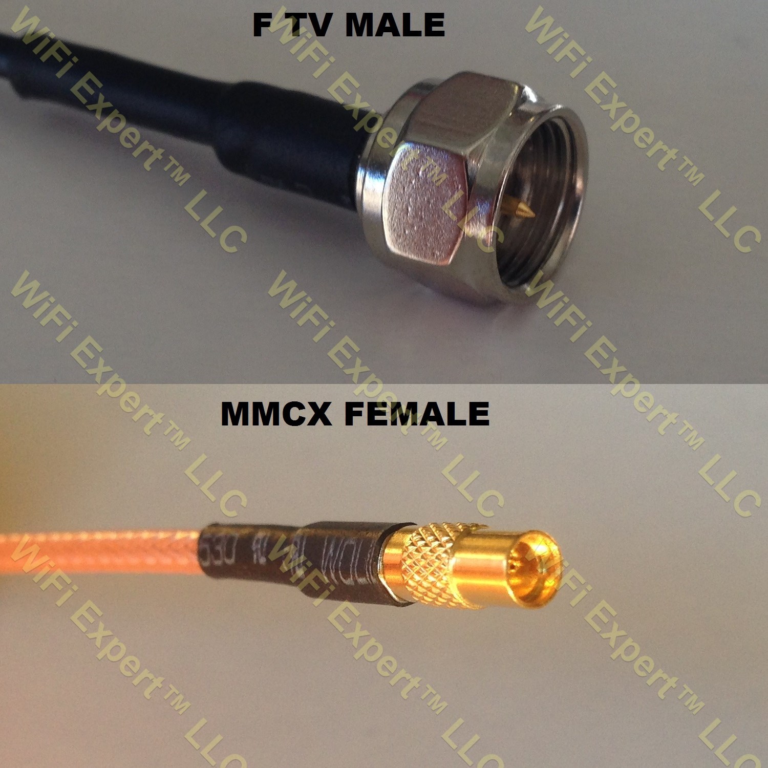 LMR100 F MALE to MMCX FEMALE Coaxial RF Pigtail Cable