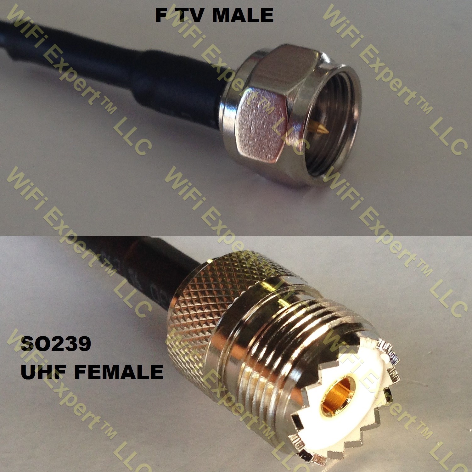 1 foot RG142 SO239 UHF Female to BNC MALE Pigtail Jumper RF coaxial cable 50ohm Quick USA Shipping 