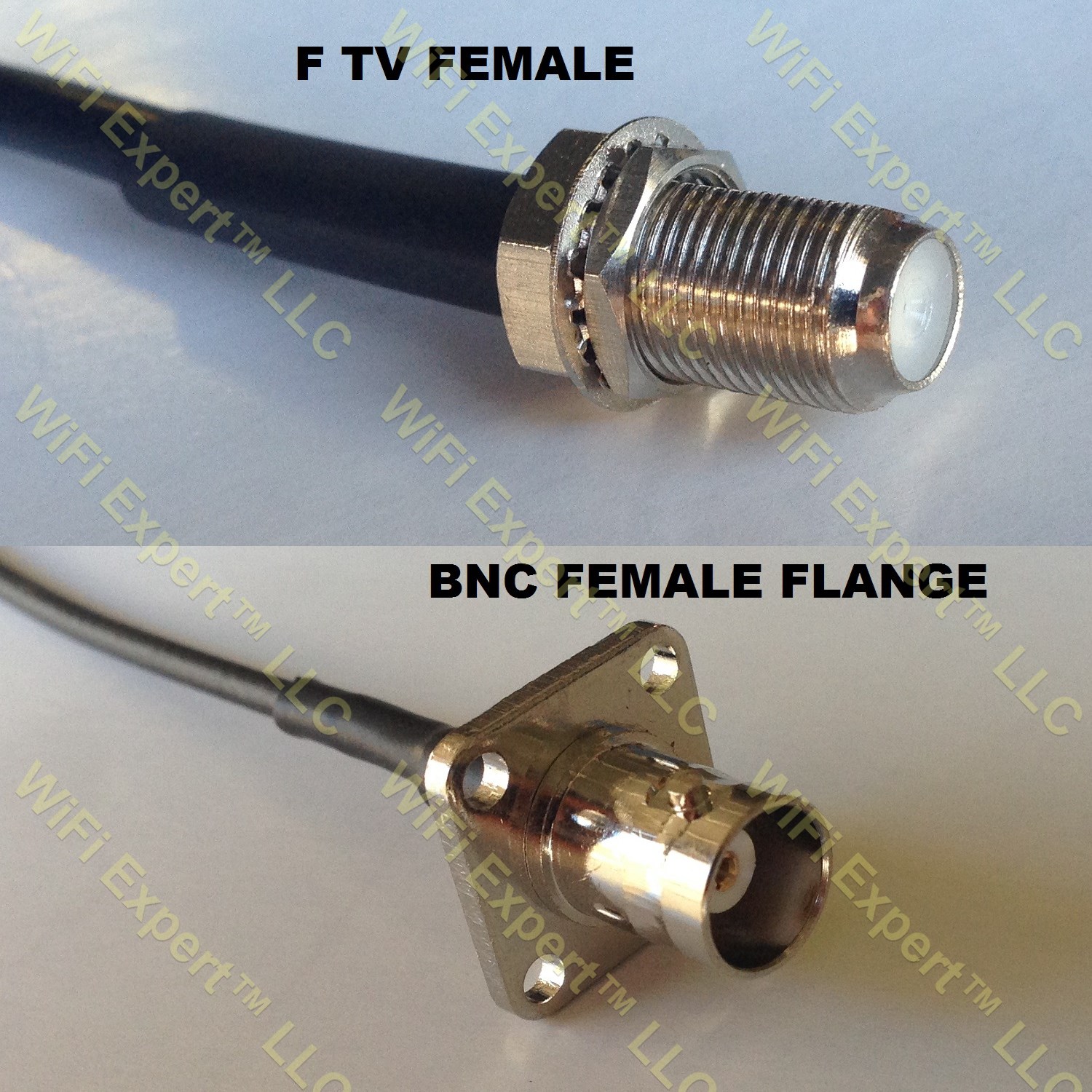 RG400 F FEMALE to BNC Flange Female Coaxial RF Pigtail Cable