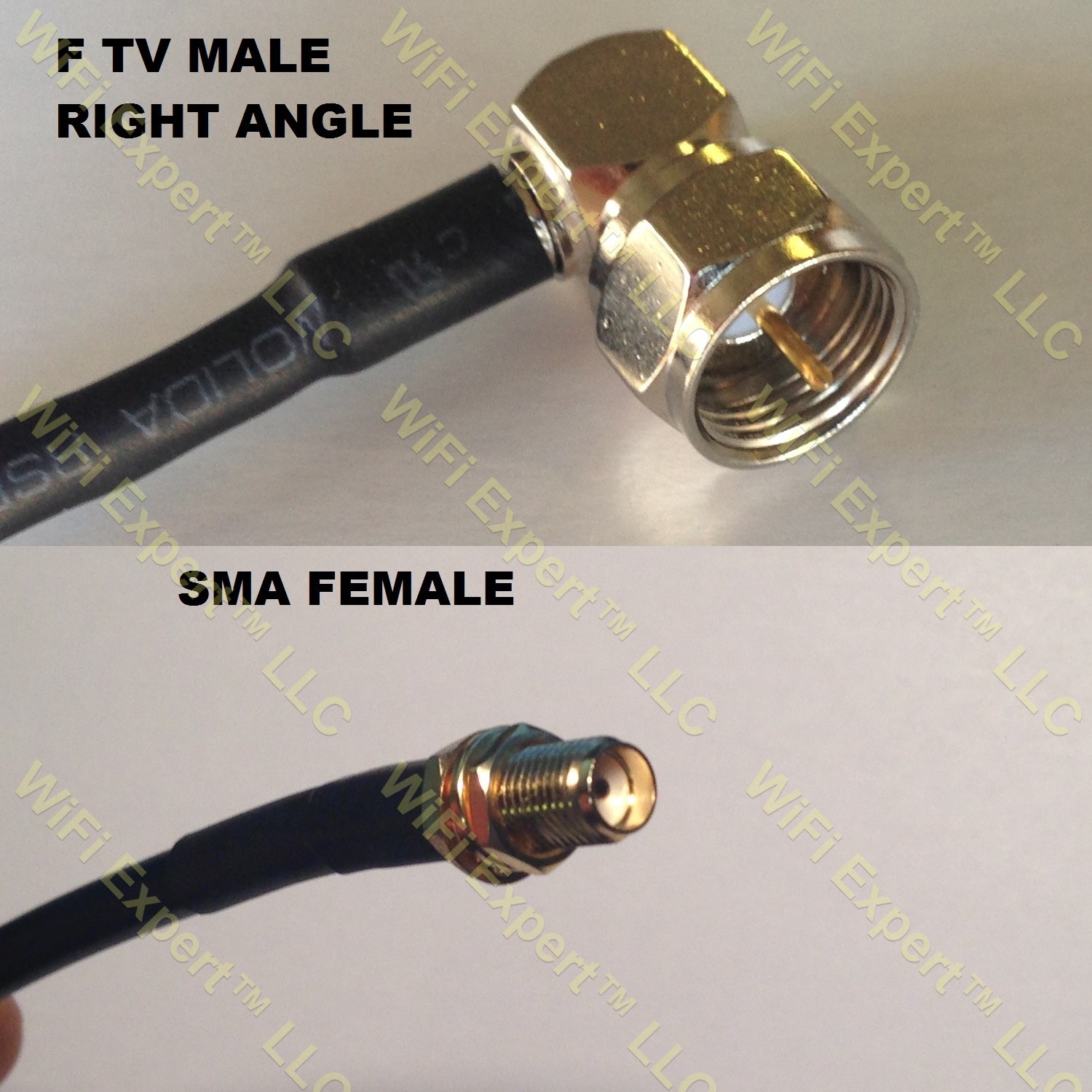RG400 F MALE ANGLE to SMA FEMALE Coaxial RF Pigtail Cable