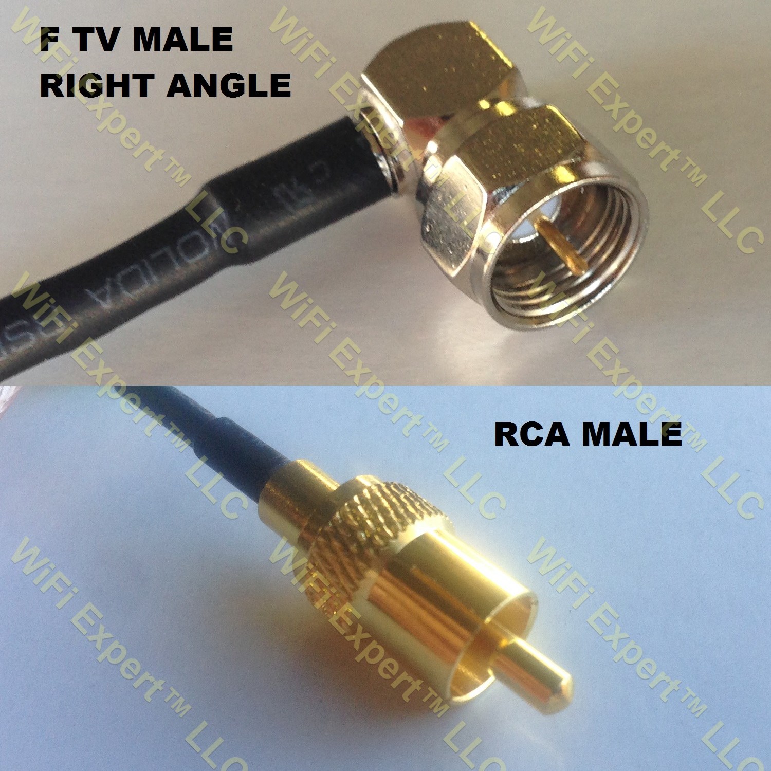 USA-CA LMR100 RP-SMA MALE ANGLE to SMA MALE ANGLE Coaxial RF Pigtail Cable 