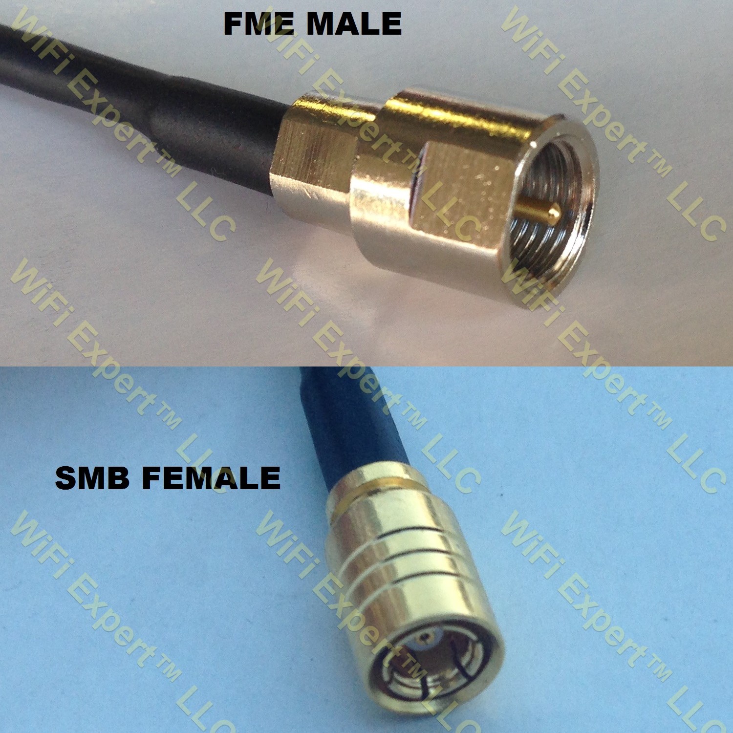 RG400 FME MALE to SMB FEMALE Coaxial RF Pigtail Cable