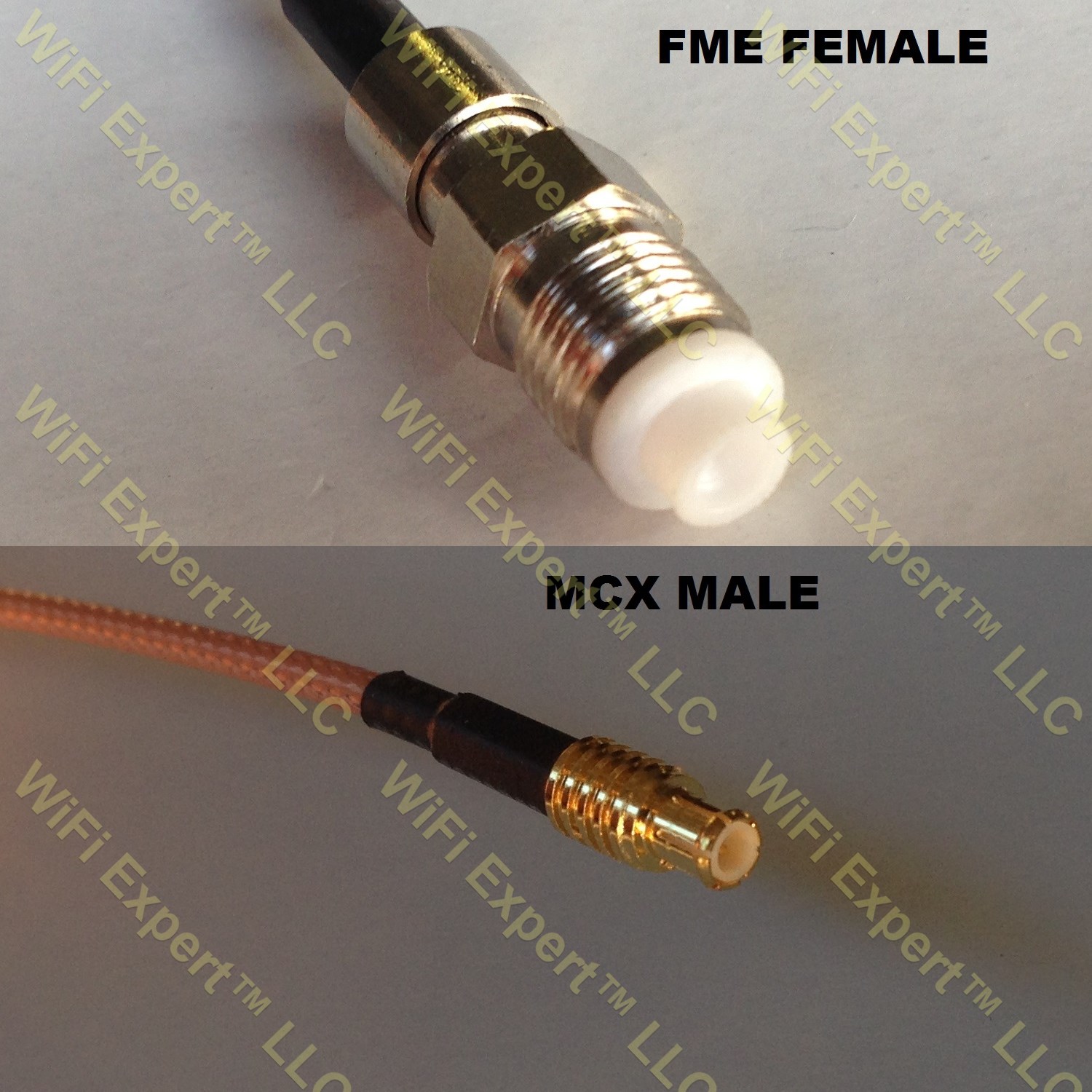 LMR100 FME FEMALE to MCX MALE Coaxial RF Pigtail Cable