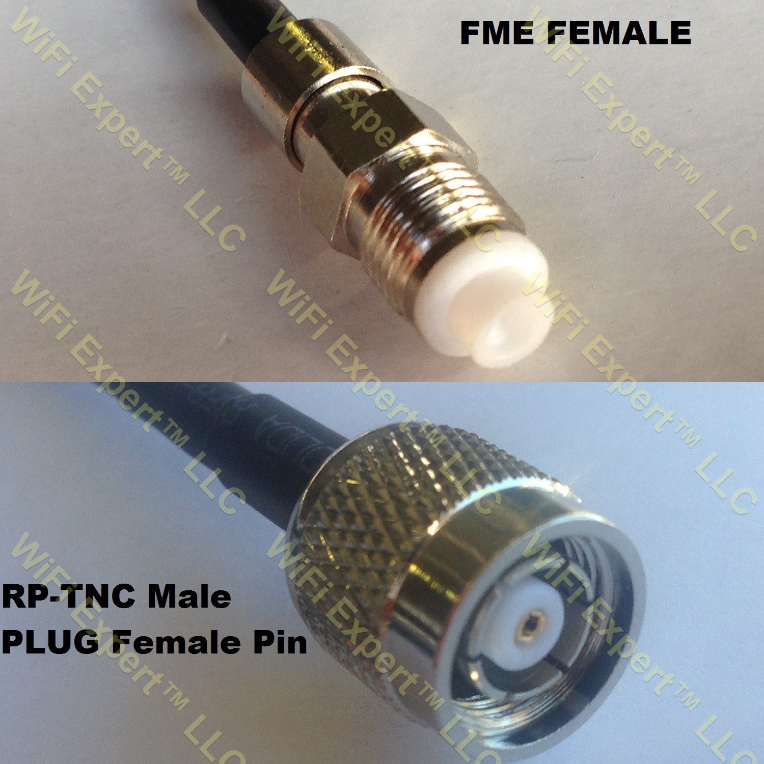 RG400 FME FEMALE to RP-TNC MALE Coaxial RF Pigtail Cable