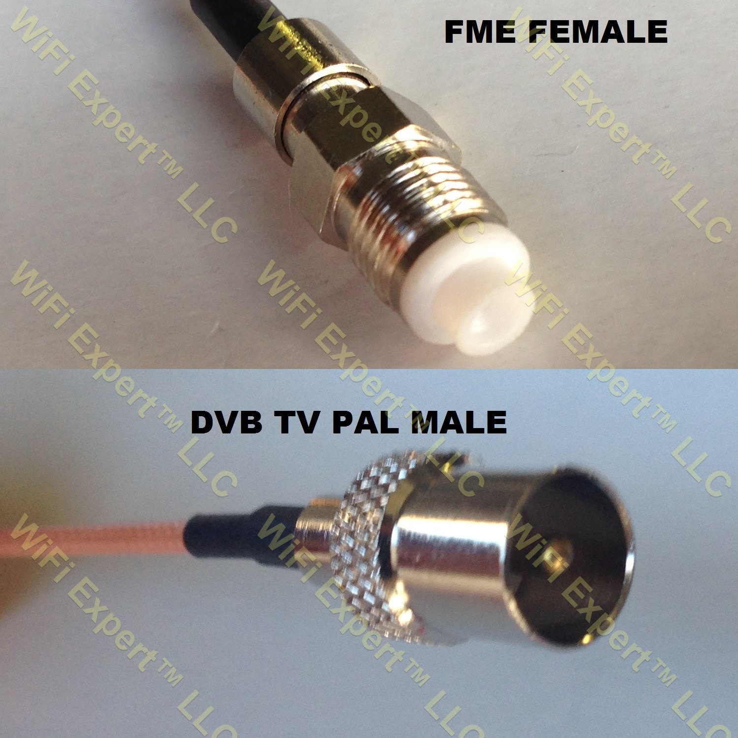 RG316 FME FEMALE to DVB TV Pal Male Coaxial RF Pigtail Cable