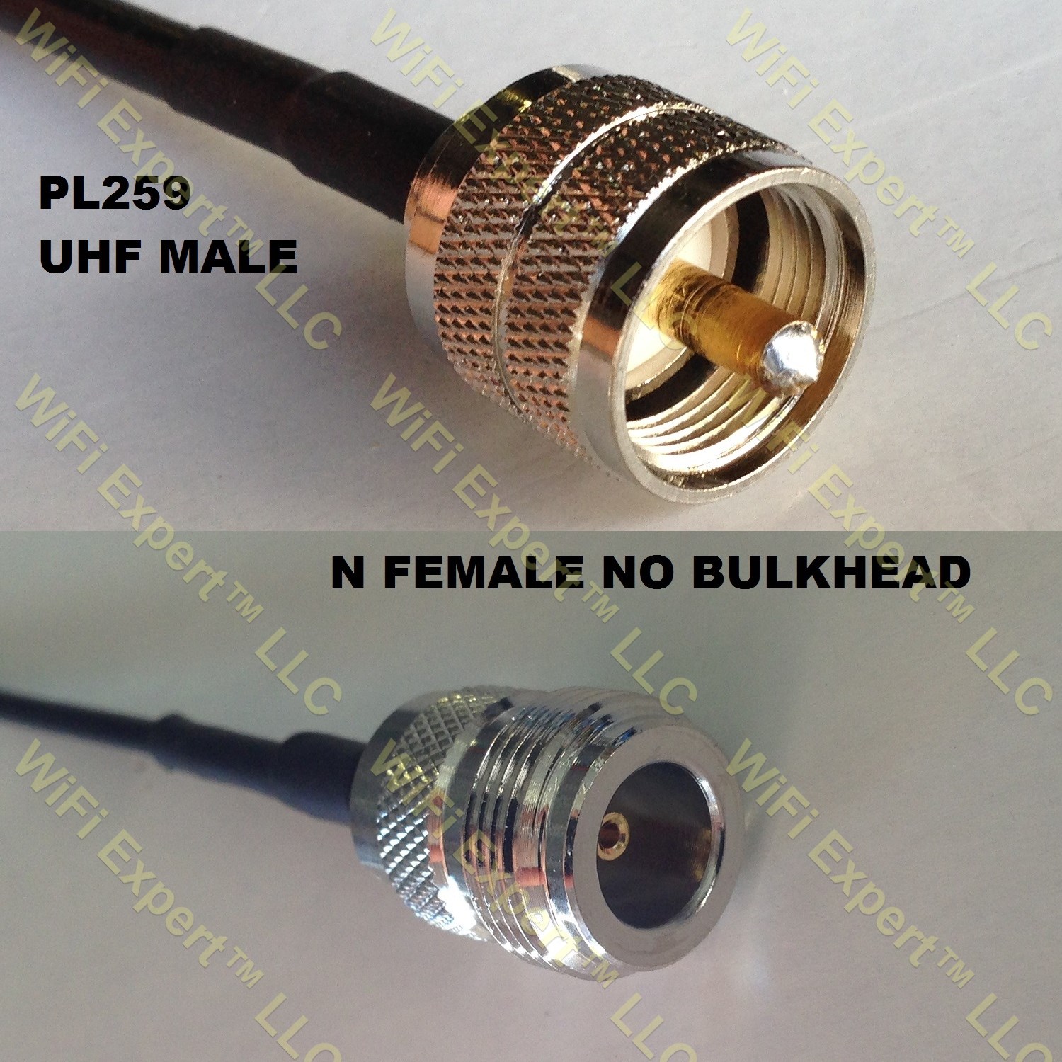 LMR400 PL259 UHF Male to N FEMALE Coaxial RF Pigtail Cable