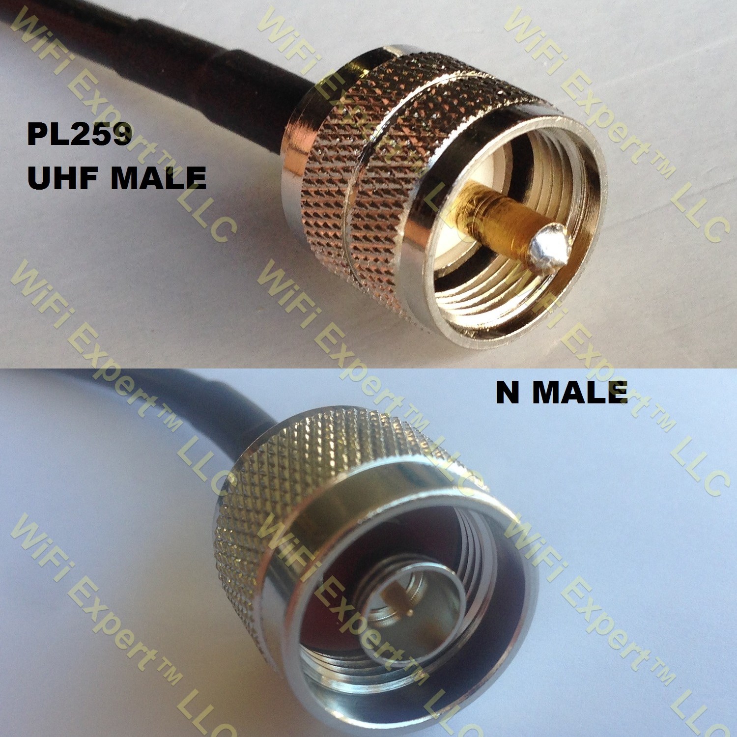 LMR400 PL259 UHF Male to N MALE Coaxial RF Pigtail Cable