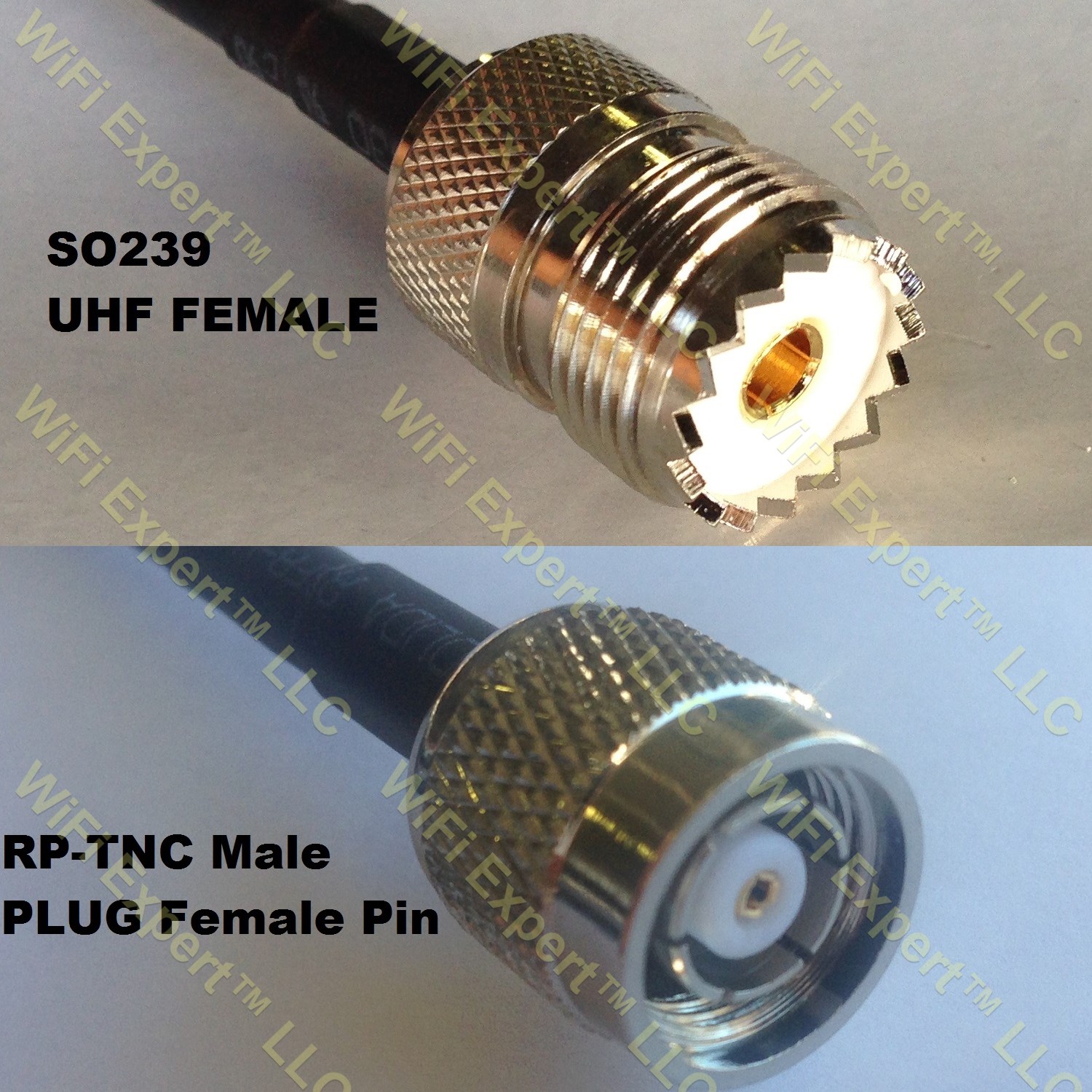 RG400 SO239 UHF Female to RPTNC MALE Coaxial RF Pigtail Cable RF