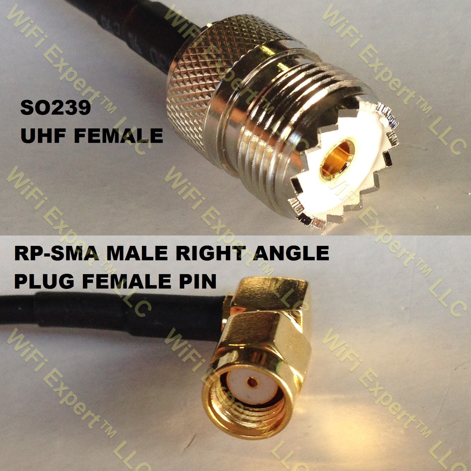RG316 SO239 UHF Female to RP-SMA MALE ANGLE Coaxial RF Pigtail Cable ...
