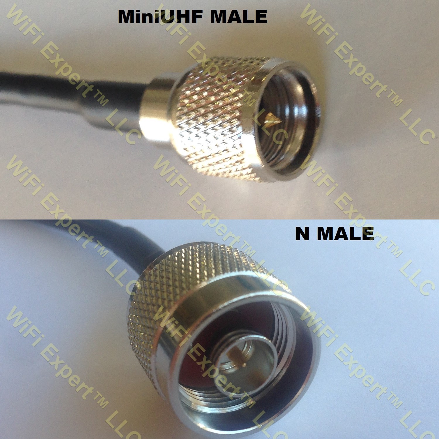 RG142 MINI UHF MALE to N MALE Coaxial RF Pigtail Cable RF Coaxial