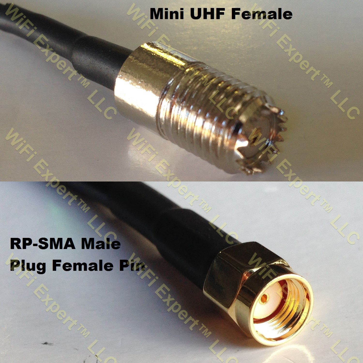 RG400 MINI UHF FEMALE to RP-SMA MALE Coaxial RF Pigtail Cable
