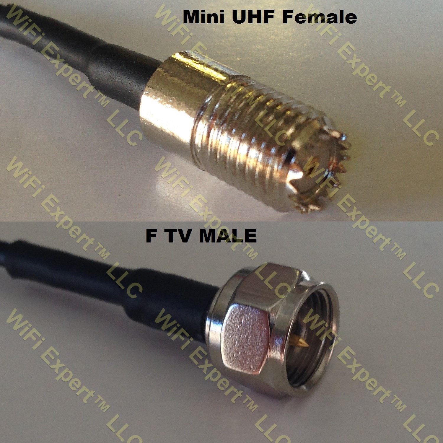 RG400 MINI UHF FEMALE to F MALE Coaxial RF Pigtail Cable