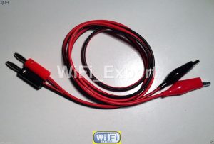 Alligator Clip to Banana male Plug Test Lead Cable Length 3 FEET