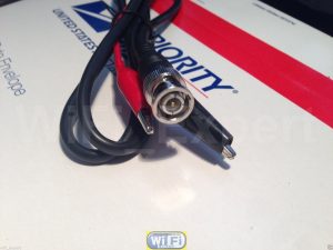 BNC Male plug Q9 to dual alligator Clip test lead probe cable 2 FEET