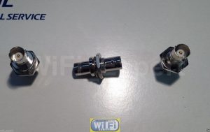 1 BNC female to BNC female Nut Bulkhead In Series RF Cable Adapter Connector