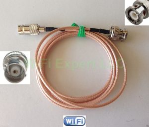 BNC Male to BNC Female NO BULKHEAD RG316 RF Coax Cable Adapter NEW 1' from US