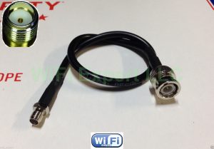 RG58 LOW LOSS COAX RF CABLE SMA FEMALE TO BNC M STRAIGHT 6" US ASMB