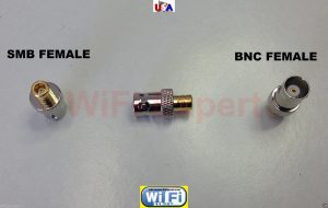 BNC Female Jack to SMB Female Plug Straight Adapter RF Connector Converter