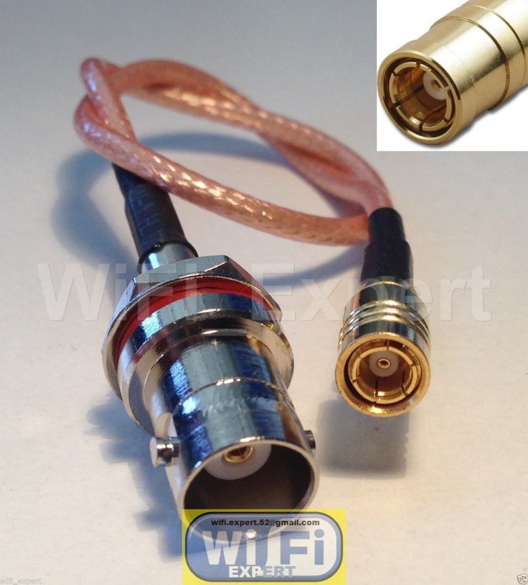 BNC Female to SMB FEMALE RF pigtail Cable RG316/RG17?4 6inch Assembled