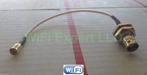 BNC Female Bulkhead to SMB FEMALE RF pigtail Cable RG316/RG17?4 6inch