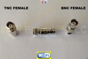 BNC female jack to TNC female jack RF adapter connector Connect 2 males BNC TNC