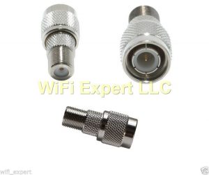 1 Adapter TNC male plug to F TV Female Jack RF Connector Converter Ships from US