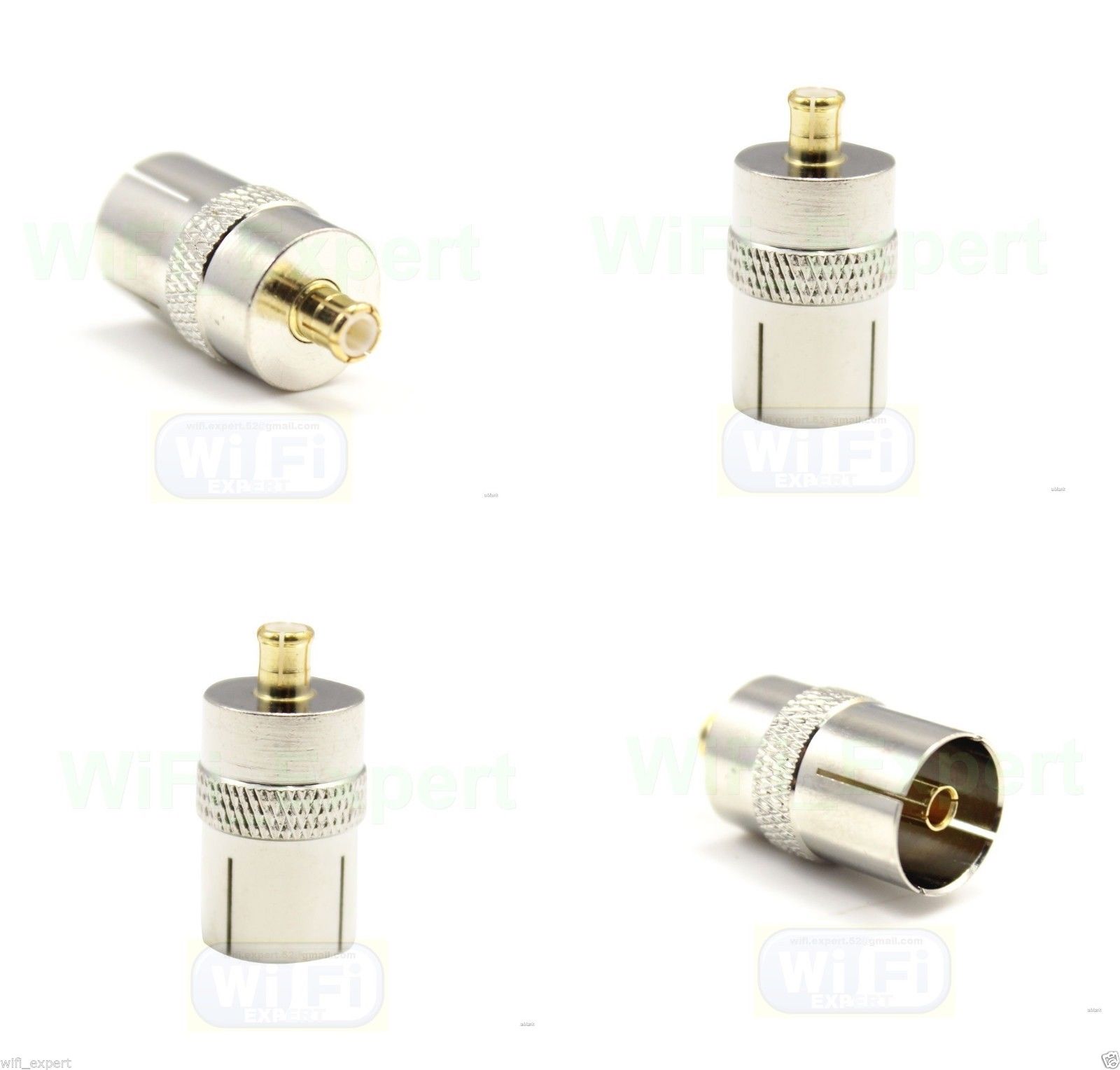 Unique Bargains TV Female to MCX Male Cable Connector Adaptor for DVB-T  Antenna 