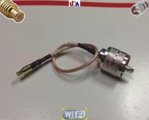 UHF PL259 Male jack to MCX male Straight Pigtail Jumper RF Pigtail 6 INCH US