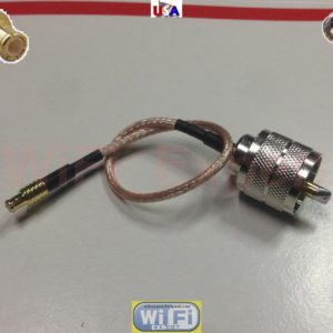 UHF PL259 Male jack to MCX male Straight Pigtail Jumper RF Pigtail 6 INCH US