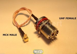 UHF SO239 F Bulk to MCX M ANGLED RF pigtail Cable COAX RG316 6inch