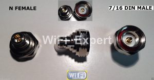 L29 7/16 DIN Male jack to N Female plug RF coaxial adapter connector
