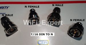 7/16 DIN male/female to Type N male/female connector adapter kit 4pc/set