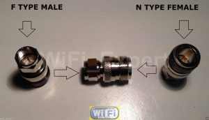 F Type Male Jack to N TYPE Female Plug Straight Adapter RF Connector Converter