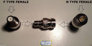 F Type Female Jack to N TYPE Female Plug Straight Adapter RF Connector Converter