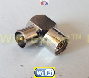 IEC PAL DVB Male plug to DVB Female jack RF adapter connector