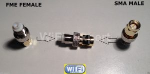 FME Female Jack to SMA Male RF COAX Connector Adapter Converter