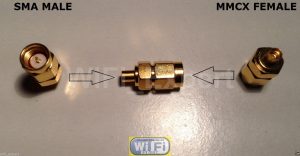 Gold Plated SMA Male to MMCX Female Straight RF Connector Adapter
