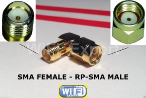 RIGHT ANGLE SMA female To RP-SMA Male connect SMA to RP-SMA RF Connector Adapter