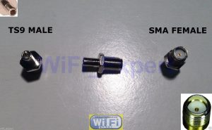 SMA To TS9 Antenna Adapter Converter SMA Jack to TS9 Plug Straight