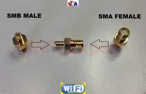 SMA Female To SMB Male Antenna Adapter Converter SMA Jack to SMB Straight