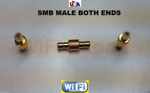 SMB Male to Male plug RF Coax Connector Adapter Connect 2 SMB Females