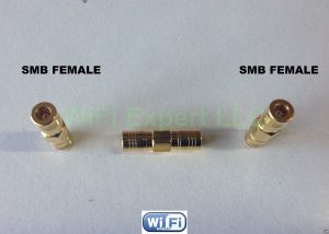SMB Female to Female plug RF Coax Connector Adapter Connect 2 SMB males