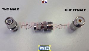 UHF Female SO239 Jack to TNC Male Plug Straight RF Coax Connector Adapter