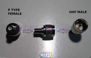 F Female plug to UHF PL259 PL-259 Male RF coaxial Adapter RF Connector