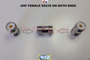 UHF SO-239 Female to Female Coupler RF Barell Adapter Connector for PL-259 Plugs