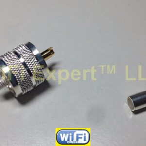 1 x UHF Male Solder pin Clamp RG58 RG142 RG400 LMR195 cable RF Connector USA - Image 3