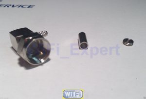 Right Angle F TV Male Crimp for RG174 RG179 RG316 RG188 Coax Cable RF Connector