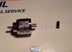 Silver PL259 UHF Male Solder pin crimp RG58 RG142 RG400 LMR195 LMR200 RF Connect