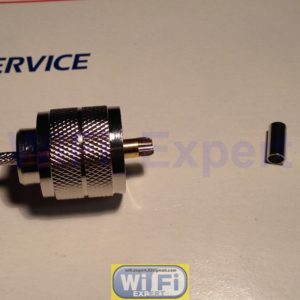 Silver PL259 UHF Male Solder pin crimp RG58 RG142 RG400 LMR195 LMR200 RF Connect